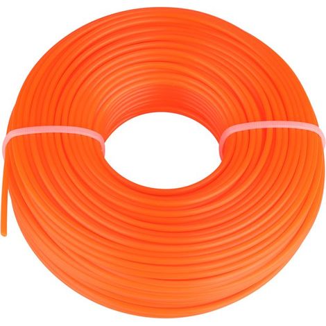 BelleRise - Fil nylon rond débroussailleuse – 2,4 mm orange – Coupe précise – jardin professionnel – 50 m (1/5)