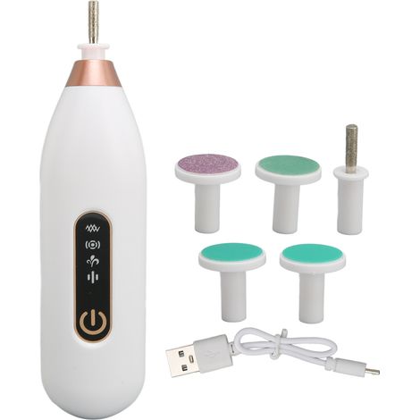 Lot bébé lime électrique ongles rechargeable silencieux portable polisseur veilleuse blanc pour enfants adultes (1/5)