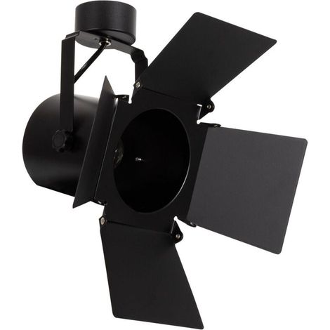 – Spot à douille en saillie cinéma – Ampoule E27 PAR30 – Orientation 360º – Pour espaces d'exposition – Dimensions 310mm x Ø120mm (1/5)