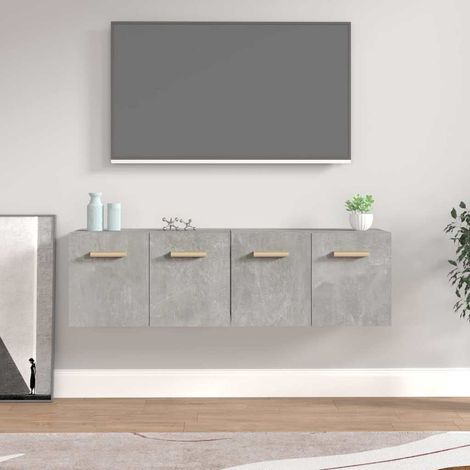 vidaXL Wall Cabinets 2 pcs Concrete Grey 60x36,5x35 cm Engineered Wood (1/5)
