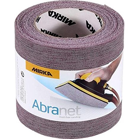 Mirka Abranet rotolo abrasivo netto 115 mm x 10 m a strappo/grana P1000 / 1 rotolo/per levigare legno, stucco, vernice, plastica / 545BY001923R (1/3)