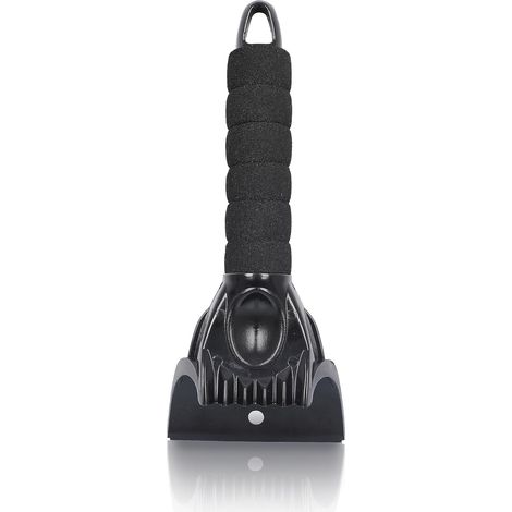 Grattoir à glace pour pare-brise de voiture (1 pièce)  Outil de déneigement portable avec poignée en mousse, prise en main parfaite, sans rayures