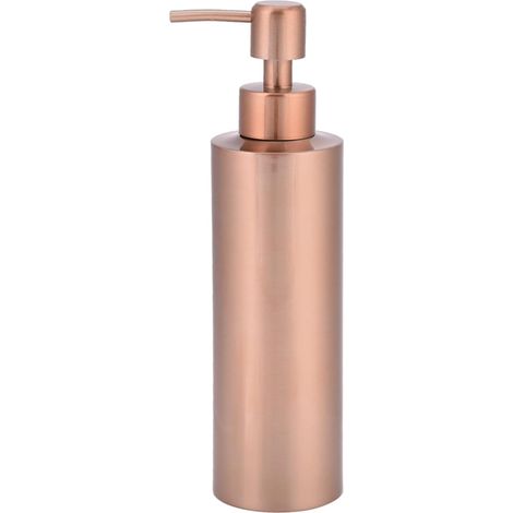 Dispensador de jabón líquido de acero inoxidable de 350 ml, con bomba manual, para cocina y baño.
