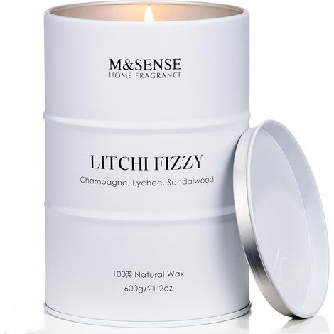 Duftkerze Sojakerze Aromatherapie Heimdeko 600g Litschi Fizzy (1/5)