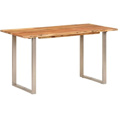 Maison Exclusive - Tavolo da Pranzo 140x70x76 cm in Legno Massello di Acacia