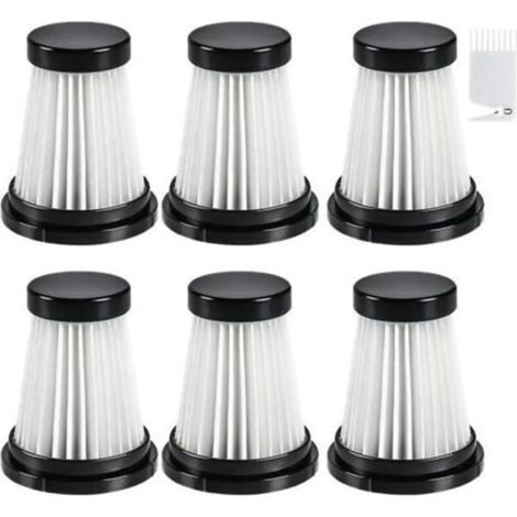 6 filtres HEPA compatibles avec aspirateurs Moosoo K12, K12 Pro, K13 et aspirateur portable Genius Invictus One (modèles 1.0 à 2.0) (1/4)