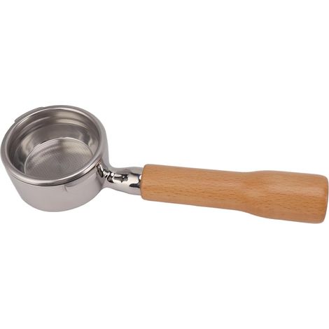 Hülse aus massivem Buchenholz, 58-mm-Filterhalter ohne Boden mit 2 Halterungen für die GAGGIA BABY CLASSIC C1 Kaffeemaschine (1/5)