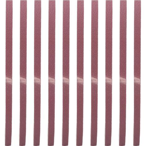533 X 9 Mm Bande de Ponçage, 10PCS Bande de Ponçage en Oxyde d'aluminium, pour Pièces de Soudage par Points Ponceuses de Meubles et Applications Quincaillerie Métallique (100) (1/5)