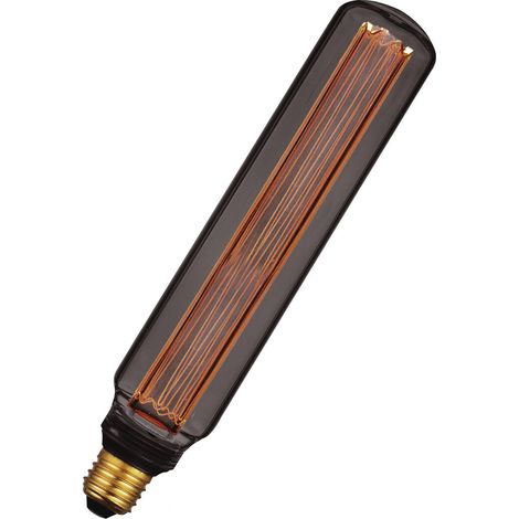 Bombilla Decorativa LED Tubular T60 E27 4W 1800K Cristal Gris