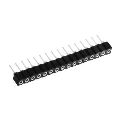 TRU COMPONENTS Barrette femelle (de précision) Nbr de rangées: 1 Nombre de pôles par rangée: 8 TC-0514-008-1-50-00-6 1 pc(s) S876861 (1/2)