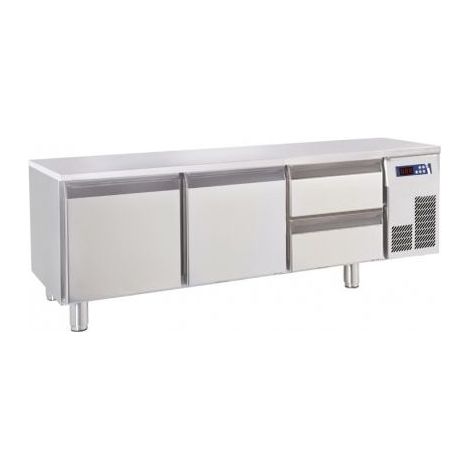 Soubassement réfrigéré positif inox - Gamme 650 - Baron