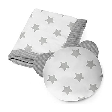 Parure de Lit et Couverture pour Tout-Petits en Coton et Velours, Rembourrage 100% Polyester, Couverture de Couchage 75 X 100 cm, Oreiller de Couchage Ours 40 cm