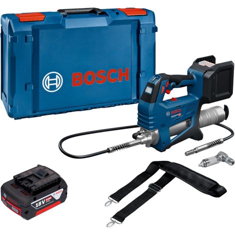 Pompa per grasso a batteria Bosch GFP 18V-10 18 V 10.000 psi + 1 batteria da 5,0 Ah + XL-Boxx - senza caricabatterie (1/5)