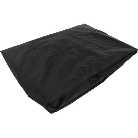 Housse de protection extérieure imperméable en polyester noir pour barbecue à gaz et gril à gaz, résistante à la poussière. (1/5)