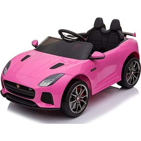 Auto elettrica Jaguar F-TYPE per Bambini Rosa Batteria 12V Telecomando LT-894