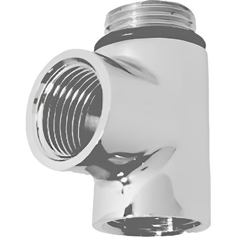 Heatwave Towel Rail Dual Fuel T-Piece Chrome (1/2)
