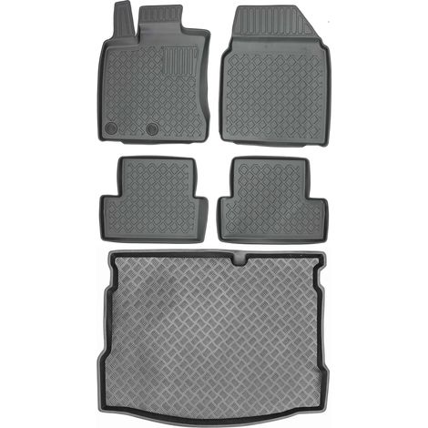 Juego de alfombrillas para coche y maletero para Nissan Qashqai I Crossover (2007-2013). (1/5)