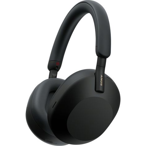 Sony WH-1000XM5 Cuffie wireless con Noise Cancelling, durata della batteria di 30 ore, Bluetooth, ottimizzate per Alexa e Google Assistant, IOS e Android con microfono integrato, Nero (1/4)