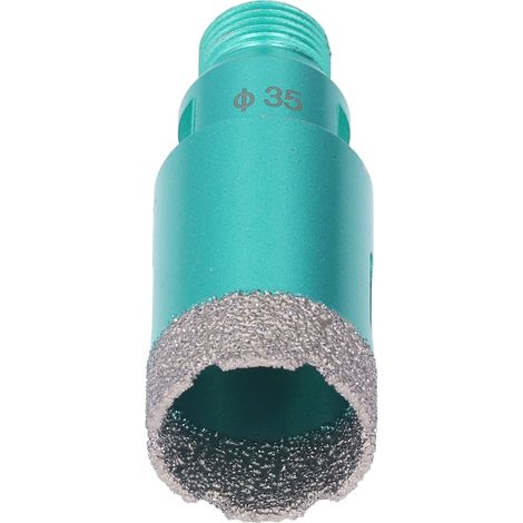 Foret diamanté de 35 mm (1/2 BSP) pour verre, carrelage, béton, granit, marbre et porcelaine. (1/5)