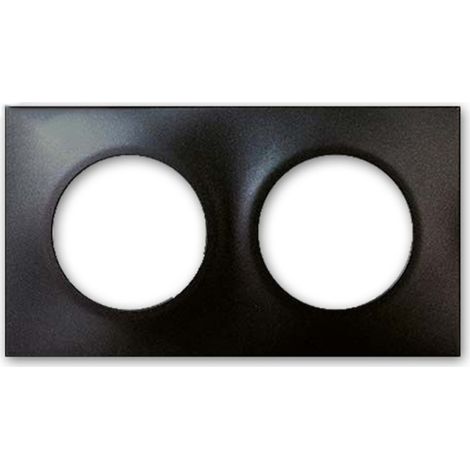 EUROHM SQUARE PLAQUE DOUBLE ANTHRACITE - 60397