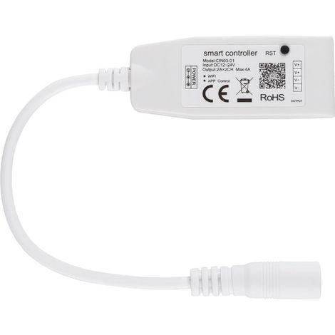 Mini-Controller WiFi LED-Streifen Einfarbig 12/24V Weiß