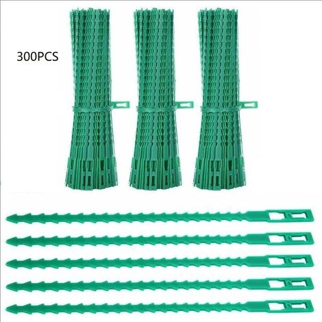 EASYCOMFORT 300 Attaches Plantes Réglables 17cm - Lien Jardinage Flexible en Plastique pour Soutien Tomate et Câble (1/5)