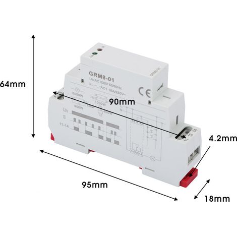 Relais à impulsions électronique GRM8-01 AC230 10-12A (1/5)