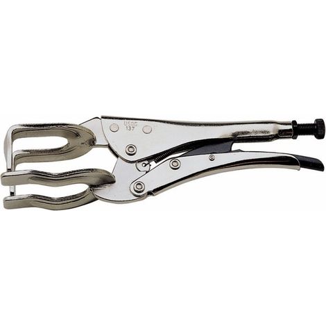 USAG U01370001 137 Pinza regolabile autobloccante con ganasce a forcella L 280 mm apertura 50 mm lunghezza ganasce 80 mm colore Acciaio nichelato (1/2)