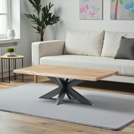 Table basse bois d'acacia à bords naturels ARBOR