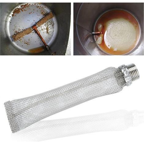 Filtre à bière en acier inoxydable 1/2 po NPT pour cuve de brassage maison (6 po) (1/5)
