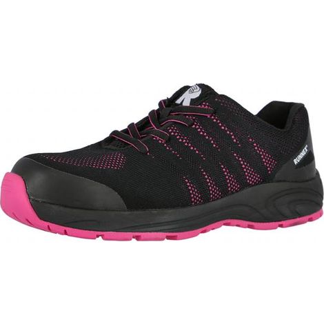 RUNNEX® S1PS-Damen-ESD-Sicherheitshalbschuhe GirlStar schwarz/pink, 5180 Gr. 40