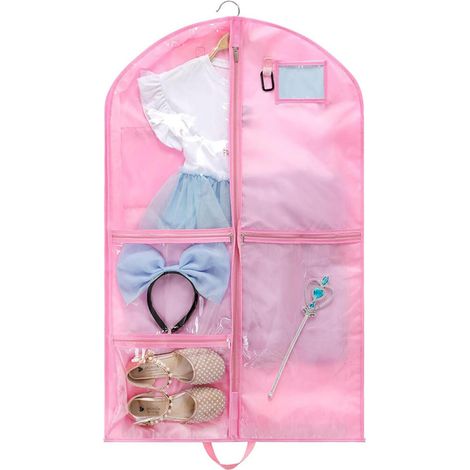 Housses Vêtements,Housse Protection pour Vêtements anti Poussière Imperméables avec zip fente d'identification Suspendre Pliables Sac à Respirant (1/5)