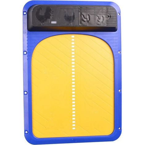 Puerta automática para gallinero, con temporizador y sensor de luz, pantalla LCD, funciona con corriente eléctrica o pilas, para avicultura. (1/5)