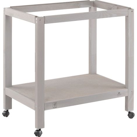 Ferplast SUMET 65 WOOD Support en bois pour cages à canaris, perruches et oiseaux exotiques. Variante SUMET 65 WOOD - Misure: 66.5 x 34 x h 70 cm - (1/2)