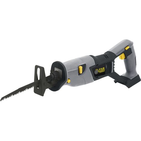 Fartools – Scie sabre sans fil 18V – Vitesse variable jusqu'à 3000 cps/min – Profondeur de coupe bois 90mm – Pour bois, métal et branches (1/6)