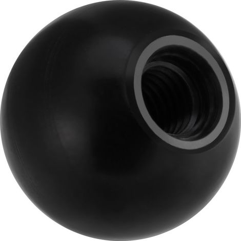 Poignée Boule Ronde Plastique pour Machine Tour Universelle - Lot de 10 (Noir AM825) (1/5)