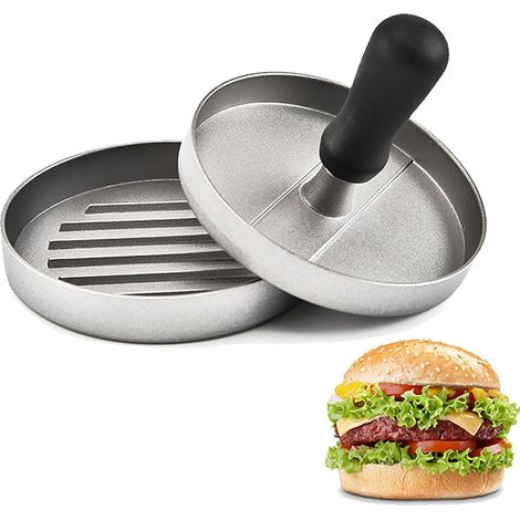 Presse à Viande pour Barbecue, Moule à Hamburgers en Acier Inoxydable de 4,6 Pouces pour Cuisine (1/5)