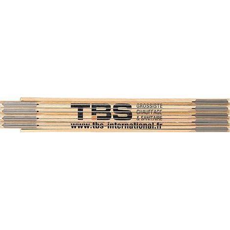Mètre en bois 2m TBS France PS 2/10N HS (1/2)