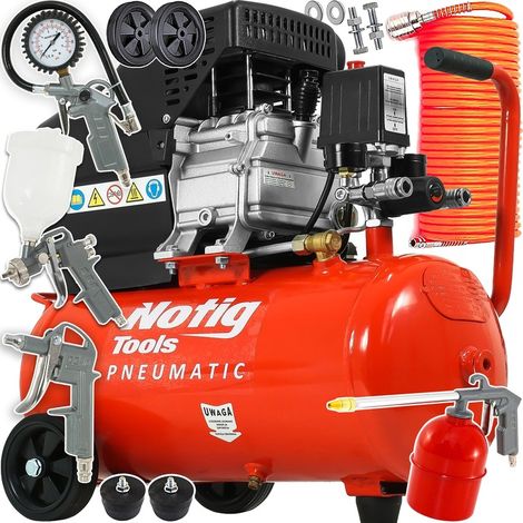 Ölkompressor Kolben Luftkompressor 24L 1,5 PS 200L/MIN 8BAR 1 Kolben