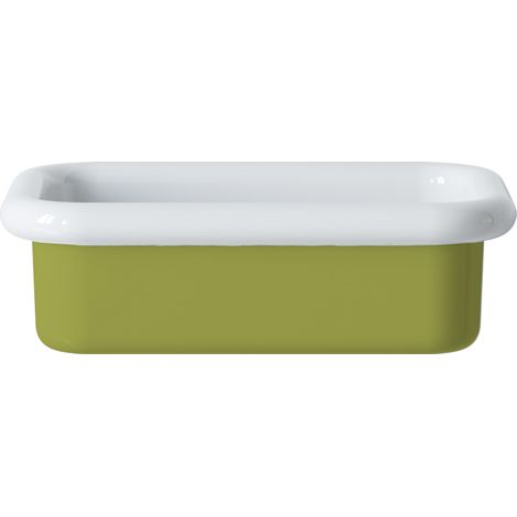 Lavabo retro de cerámica para colocar sobre encimera, 60 cm - True Colors Lite - Verde ácido (1/4)