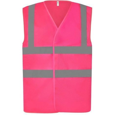 Schutzkleidung yoko hi-vis top cool recycled Mesh atmungsaktiv Klettverschluss