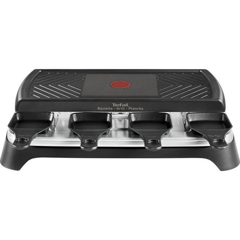 macchina per raclette plancha per 8 persone 1100w + grill - RE459812 - Tefal