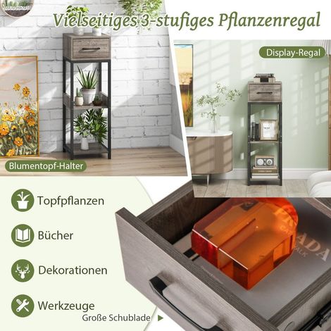Supporto per piante in metallo a 3 livelli con cassetto in legno 305 x 305 x 92 cm 1 confezione 88304462 88304462 88304462 88304462 88304462 88304462 88304462 88304462 88304462 88304462 88304462 88304