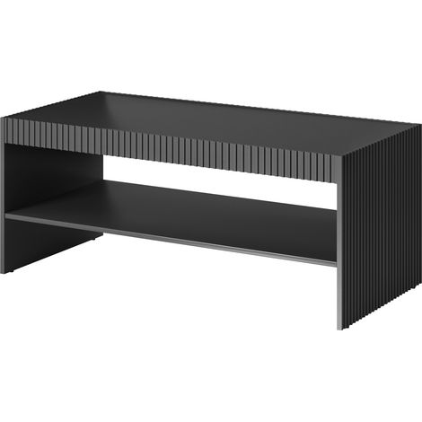 Mesa de centro Comes, Antracita, 51x57x120cm, Diámetro: 0, Aglomerado laminado, Angular