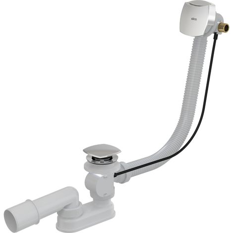 Badewannensiphon mit Überlauffunktion, verchromt (1/2)