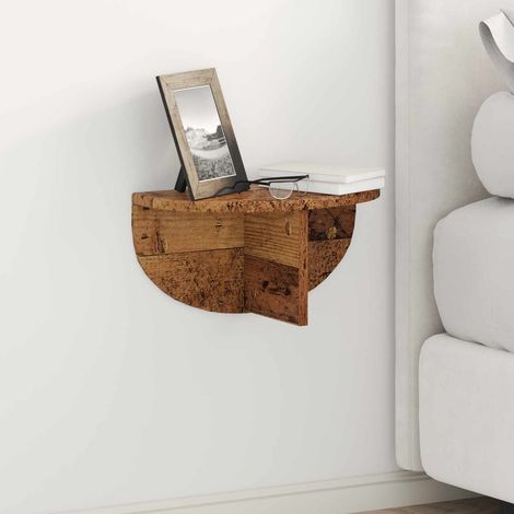 Estante de pared 2 pcs Madera vieja 38 x 19 x 19 cm