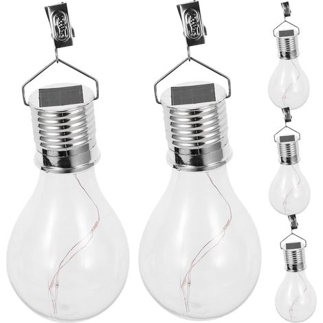 Lot De 5 Ampoules Solaires À Suspendre Led Pour Jardin Extérieur Décoration Terrasse Sans Fil Éclairage Solaire Durable (1/5)