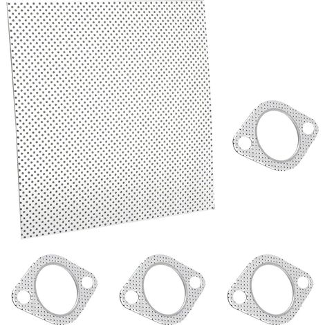 Joint Échappement 20x20cm, Joint 1.6mm – Joint Métal Céramique Résistant à Haute Température jusqu’à 350°C, Universel Découpable pour Voiture, Moto et Moteur Diesel (1/5)