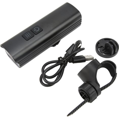 Phare de Vélo Avant Double Commande, Imperméable, Rechargeable USB pour Cyclisme Nocturne (1/5)