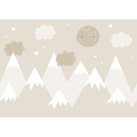 Papier peint panoramique Enfants - Montagnes - 130 cm x 93 cm (1/2)